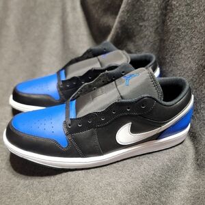 Air Jordan 1 Low 'Black Royal Toe' Size 12M